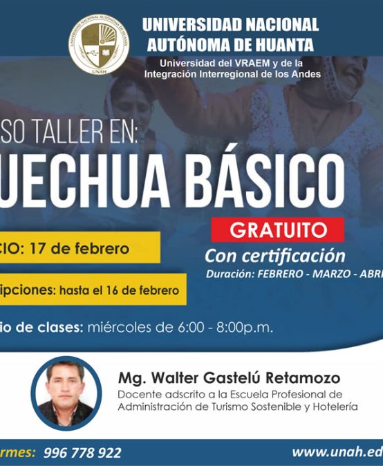 CURSO TALLER QUECHUA BÁSICO
