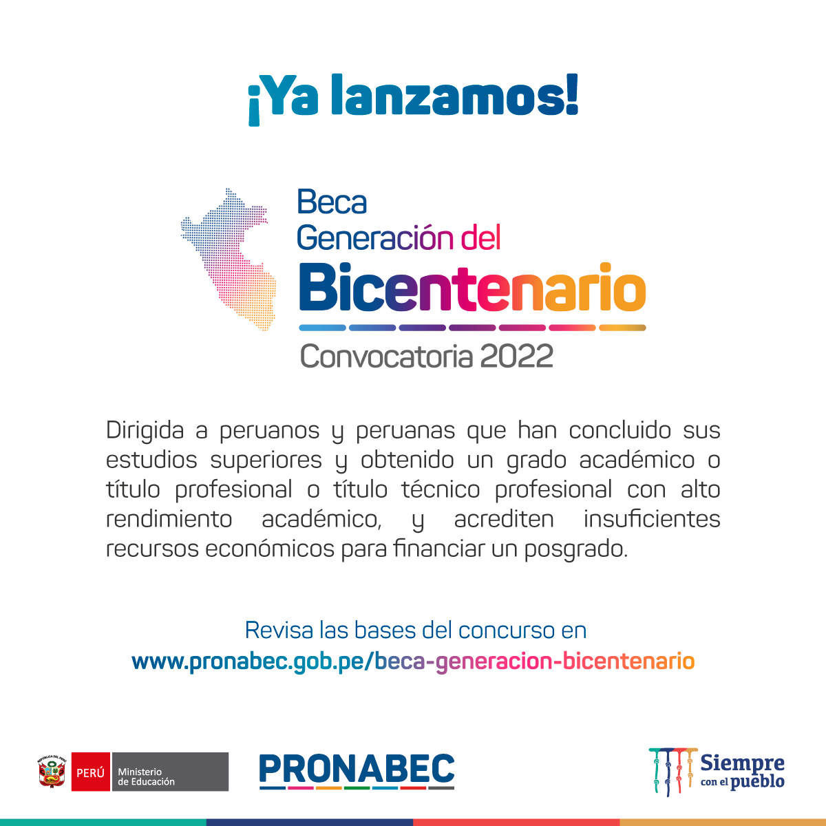BECA Generación del Bicentenario 2022 BECA Generación del Bicentenario 2022