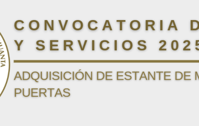 Convocatoria de Bienes y servicios 2025 N° 340