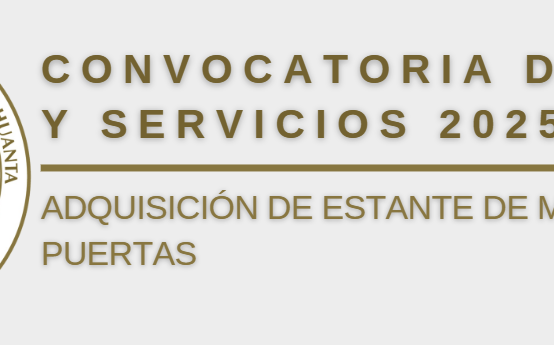 Convocatoria de Bienes y servicios 2025 N° 340